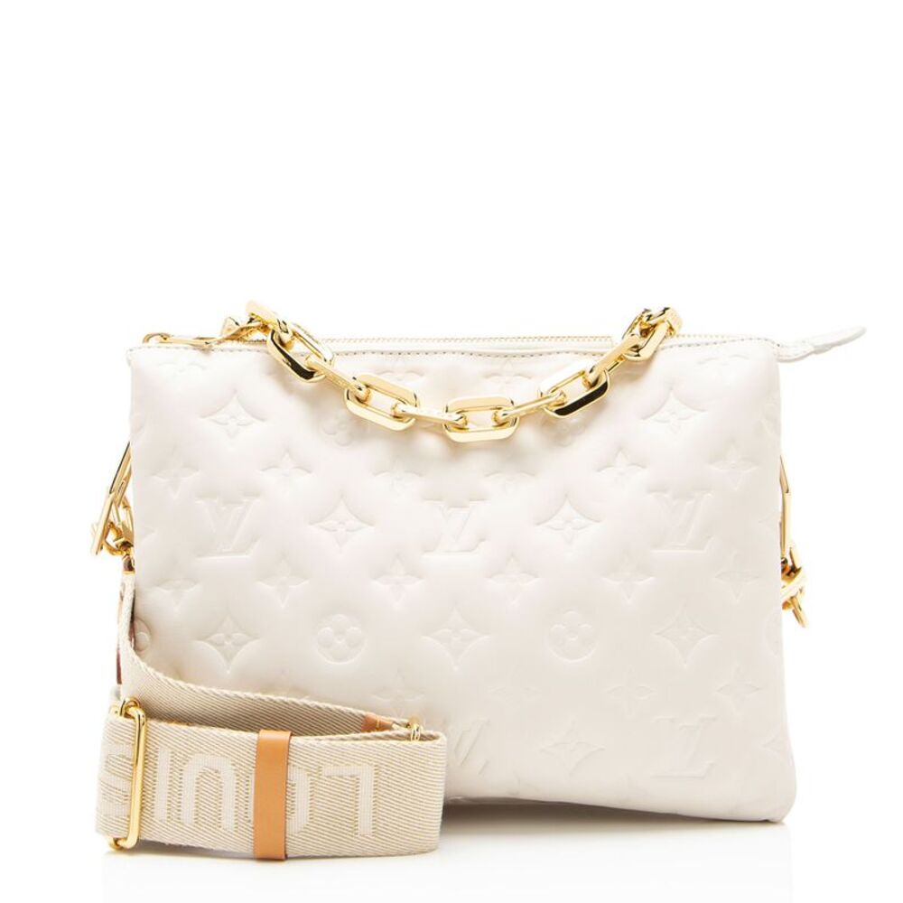 Louis Vuitton Monogram Embossed Lambskin Coussin PM Shoulder Bag